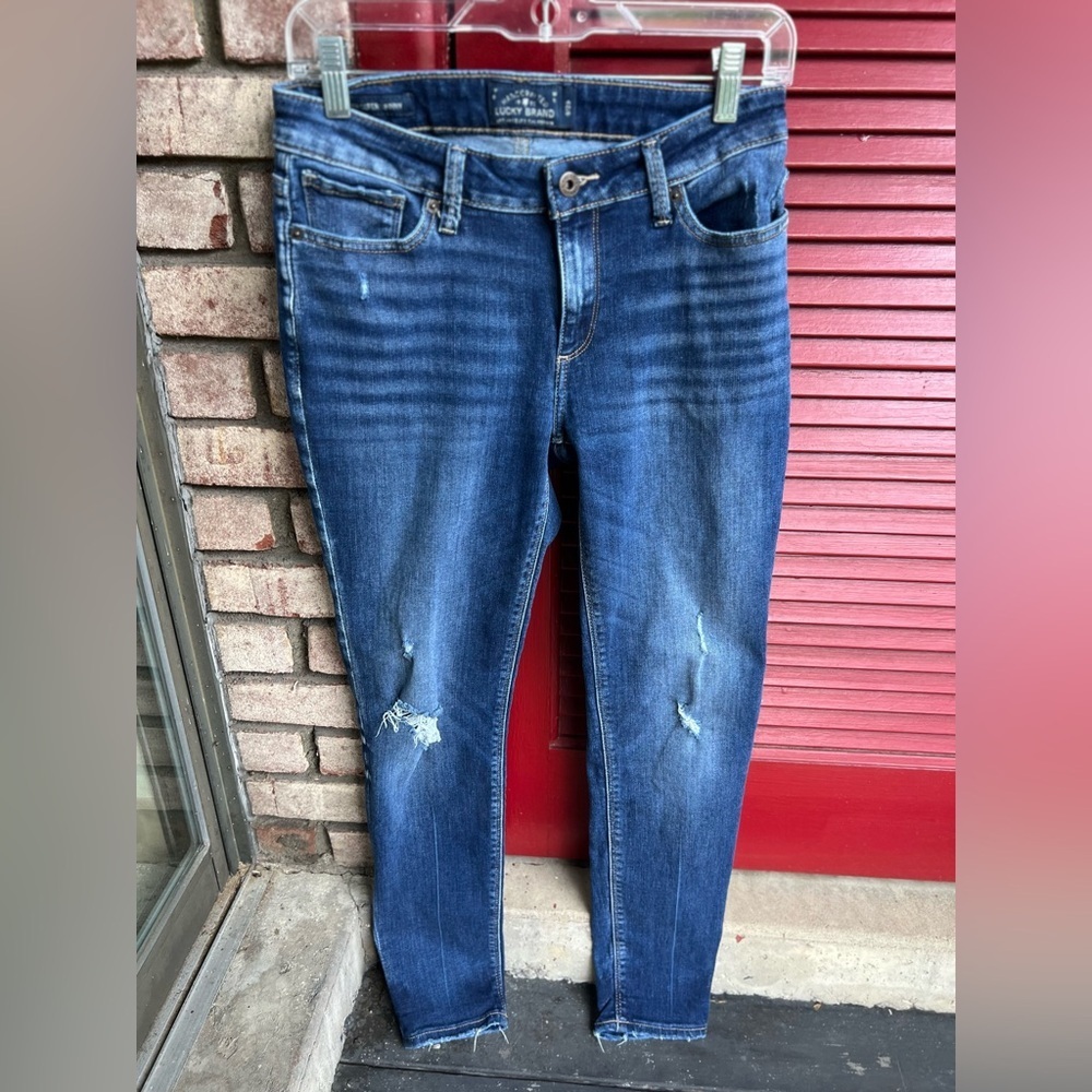 Lucky Brand Dark Blue Sasha Super Skinny Jeans - size 8/29 women’s